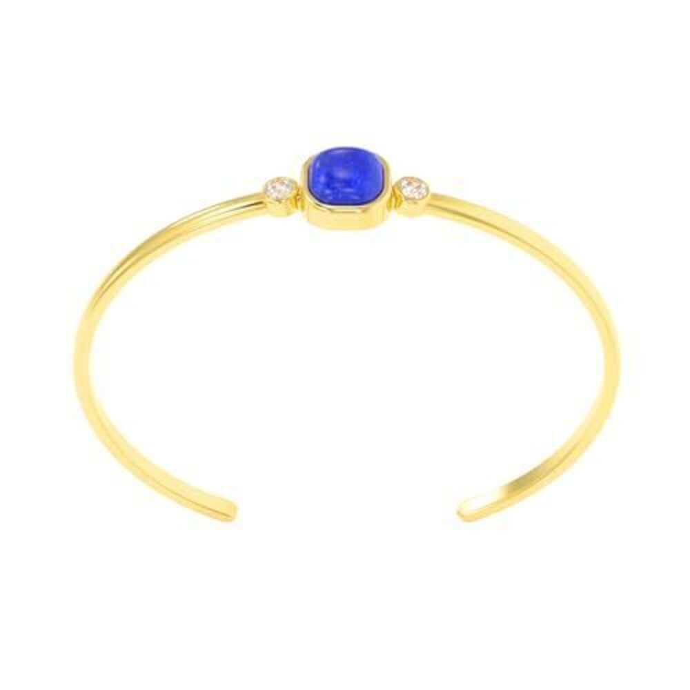 6665 Lapis Lazuli Bracelet – 925 Sterling Silver 18K Gold Plated –